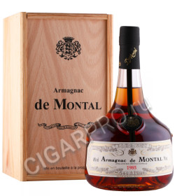 арманьяк de montal bas armagnac 1985 years 0.7л в деревянной упаковке