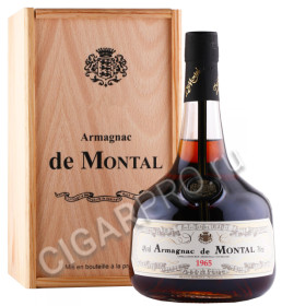 арманьяк bas armagnac de montal 1965 years 0.7л в деревянной упаковке