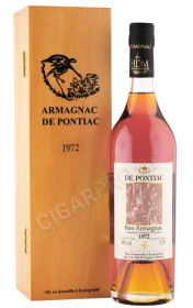 Арманьяк де Понтьяк 1972г 0.7л в деревянной упаковке