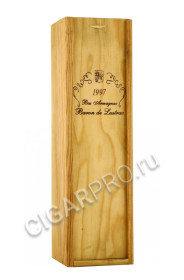 подарочная упаковка armagnac baron de lustrac 1997 years 0.7 l