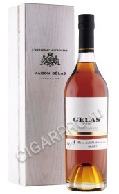 арманьяк gelas bas armagnac 1978 years 0.7л в деревянной упаковке