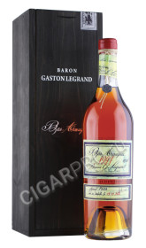 armagnac baron g legrand 1997 years 0.7л в деревянной упаковке