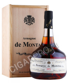 арманьяк bas armagnac de montal 1972 years 0.7л в деревянной упаковке