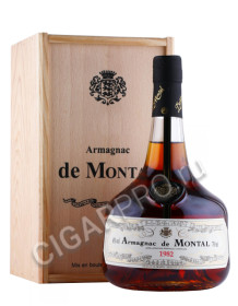арманьяк armagnac de montal bas armagnac 1982 years 0.7л в деревянной упаковке