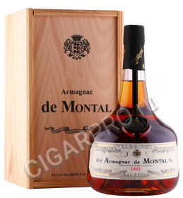 арманьяк bas armagnac de montal 1993 years 0.7л в деревянной упаковке