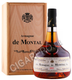 арманьяк bas armagnac de montal 2003 years 0.7л в деревянной упаковке