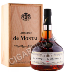 арманьяк bas armagnac de montal 2004 years 0.7л в деревянной упаковке