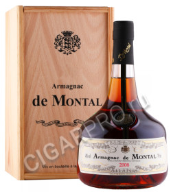 арманьяк bas armagnac de montal 2008 years 0.7л в деревянной упаковке