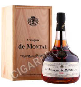 арманьяк bas armagnac de montal 1988 years 0.7л в деревянной упаковке