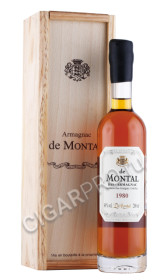 арманьяк bas armagnac de montal 1980 years 0.2л в деревянной упаковке
