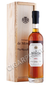 арманьяк bas armagnac de montal 1991 years 0.2л в деревянной упаковке