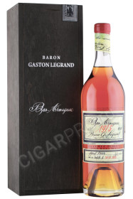 арманьяк baron g legrand 1975 years 0.7л в деревянной упаковке