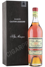 арманьяк baron g legrand 1989 years 0.7л в деревянной упаковке