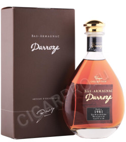 арманьяк darroze bas armagnac unique collection 1981 years 0.7л в подарочной упаковке