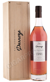 арманьяк darroze bas armagnac unique collection 1991 years 0.7л в деревянной упаковке