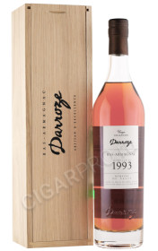 арманьяк darroze bas armagnac unique collection 1993 years 0.7л в деревянной упаковке