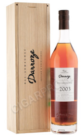 арманьяк darroze bas armagnac unique collection 2003 years 0.7л в деревянной упаковке