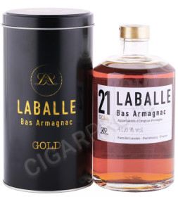 арманьяк laballe 21 years 0.5л в подарочной тубе