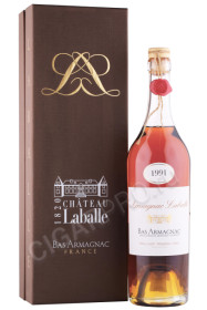 арманьяк laballe bas armagnac 1991 years 0.7л в подарочной упаковке