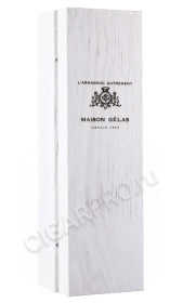 деревянная упаковка арманьяк maison gelas 1996 years 0.7л