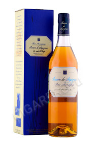 арманьяк  armagnac baron de sigognac 15 years 0.7л в подарочной упаковке