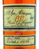 этикетка armagnac baron g. legrand 1972 years 0.7 l