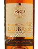 этикетка armagnac chateau de laubade 1998 years
