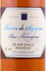 этикетка арманьяк armagnac baron de sigognac 20 years 0.7л