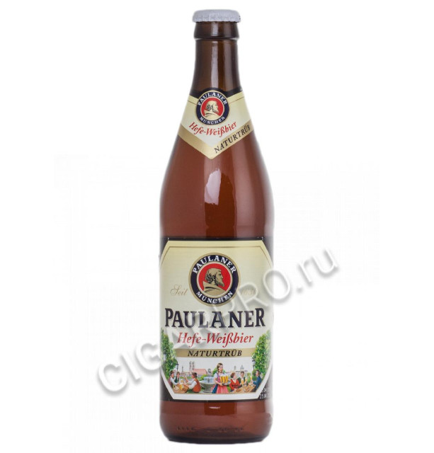 пиво paulaner hefe-weissbier пиво пауланер хефе-вайсбир светлое нефильтрованное