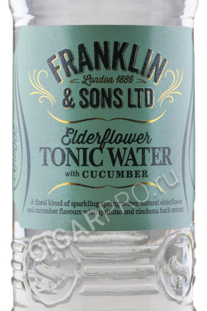 этикетка franklin sons elderflower with cucumber 0.2л