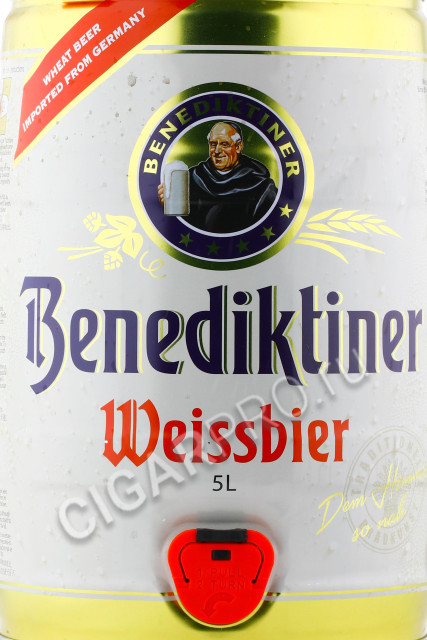 этикетка benediktiner weissbier 5л