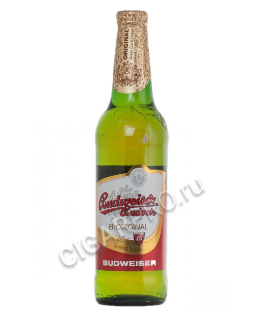 пиво budweiser original lager пиво будвайзер светлое фильтрованное 0.5 л.