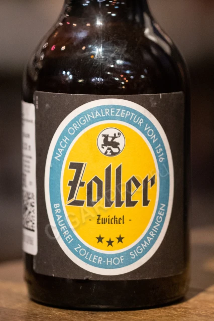 Этикетка Пиво Цоллер-Хоф Цвикель 0.33л