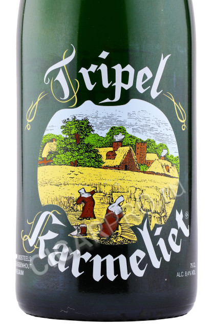 этикетка bosteels tripel karmeliet 0.75л