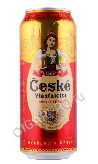 пиво ceske vlastnictvi svetly lezak 0.5л