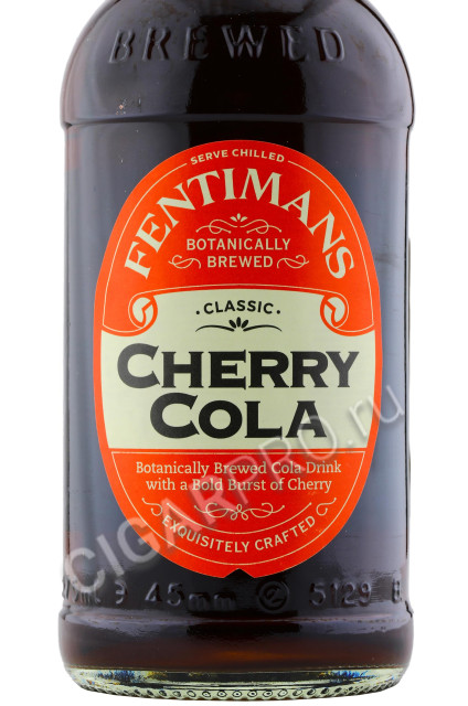 этикетка fentimans cherry cola 0.275л