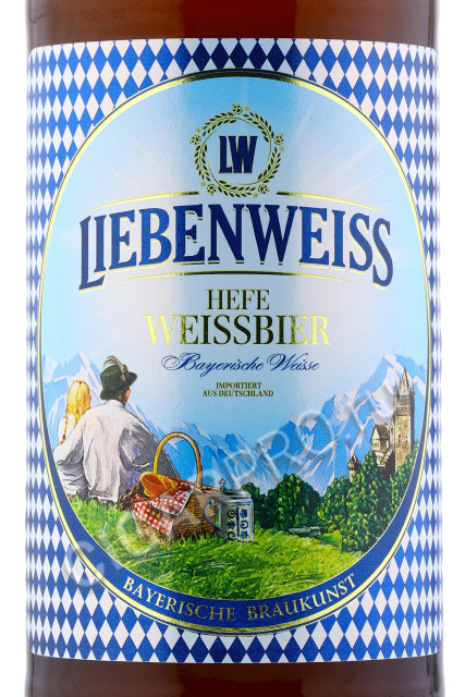 этикетка liebenweiss hefe-weissbier 0.5л