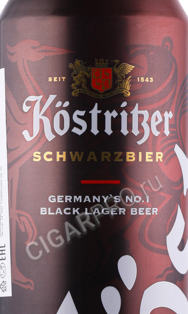 этикетка пиво kostritzer schwarzbier 0.5л