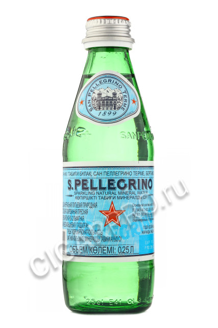 купить воду san pellegrino минеральная с газом 0.5 цена