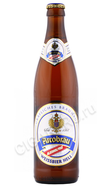 пиво arcobrau weissbier hell alkoholfrei 0.5л