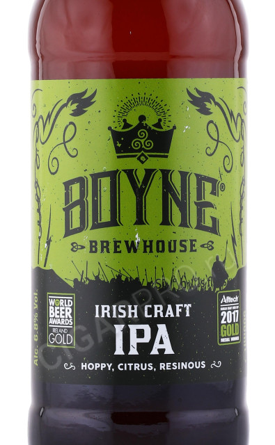 этикетка пиво boyne ipa 0.5л