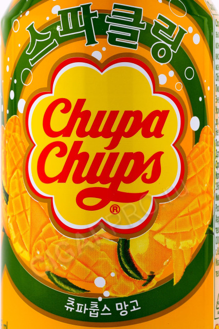этикетка лимонад chupa chups mango 0.345л