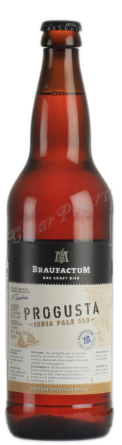 braufactum progusta пиво брауфактум прогуста светлое нефильтрованное 0.65 л