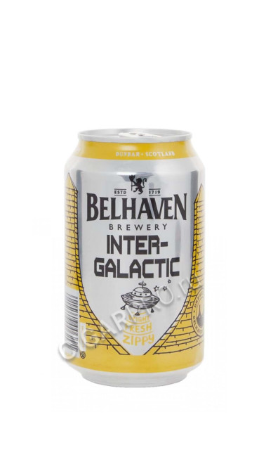 belhaven inter-galactic пиво белхевен интер-галактик светлое фильтрованное 0.33 л. в ж/б