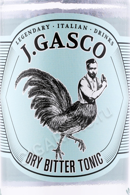 этикетка тоник j gasco dry bitter tonic 0.2л