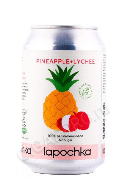 лимонад lapochka mix pinapple lychee 0.33л