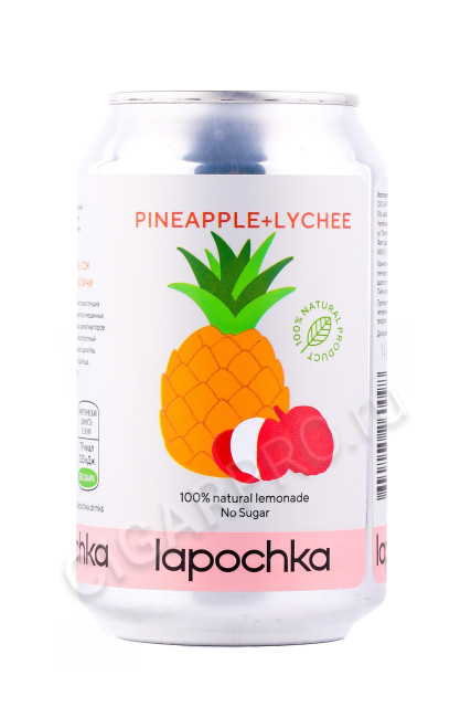 лимонад lapochka pineapple 0.33л