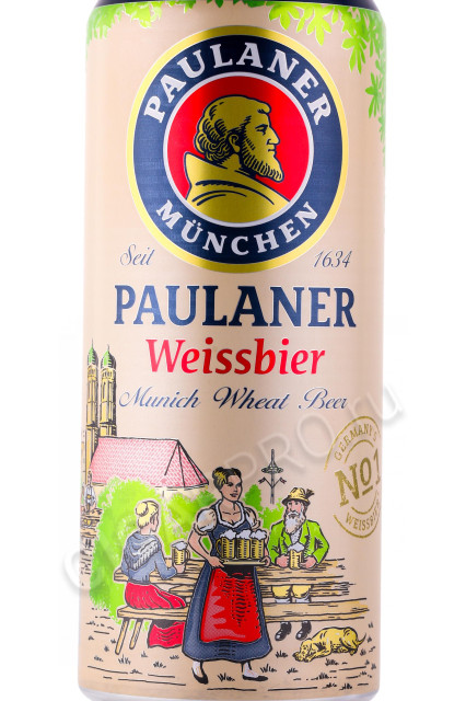 этикетка пиво paulaner weissbier 0.5л