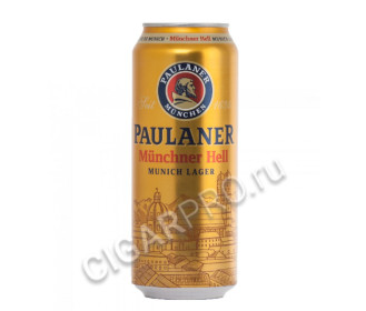 пиво paulaner munchner hell пиво пауланер мюненское светлое фильтрованное в ж/б