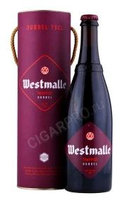 Пиво Вестмалле Траппист Дюбель 0.75л в подарочной упаковке